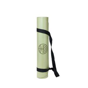 Cymbiotika 5mm Yoga Mat, Light Sage Green with Green Carrying Strap